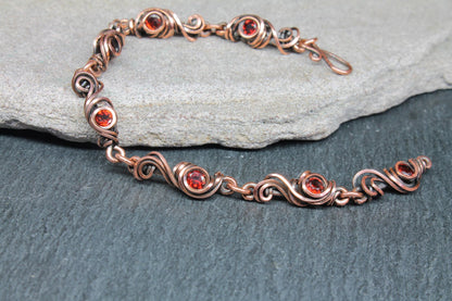 PDF TUTORIAL - Wire filigree link bracelet