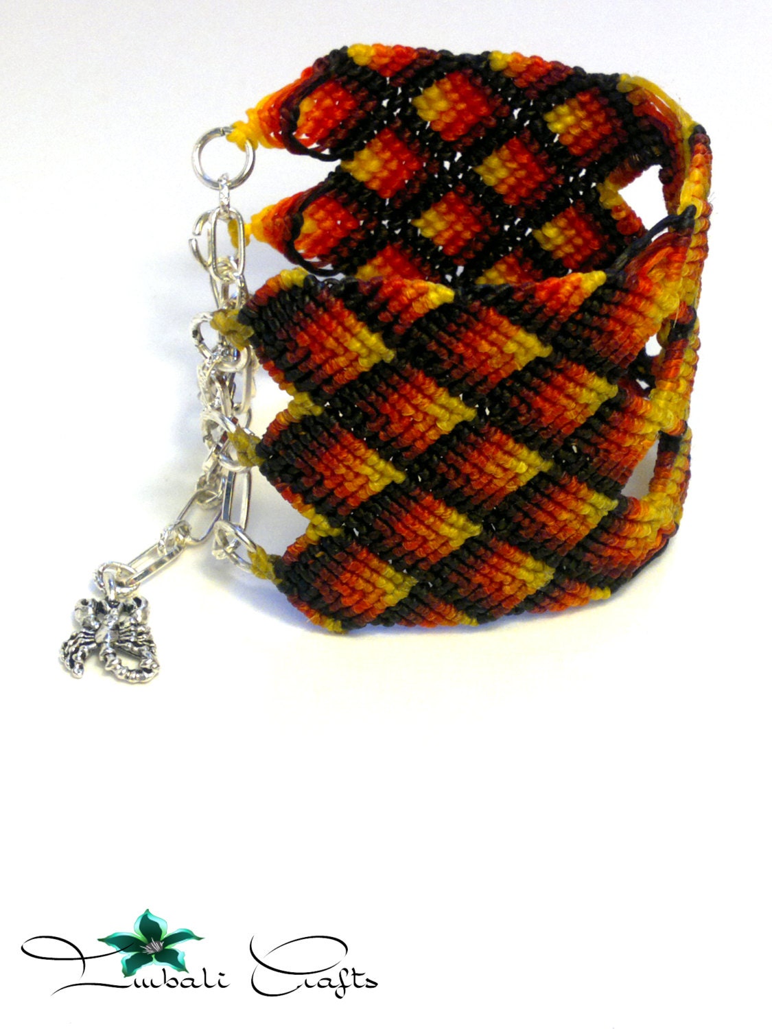 TUTORIAL - Micro Macrame Dragon Scales Bracelet Pattern