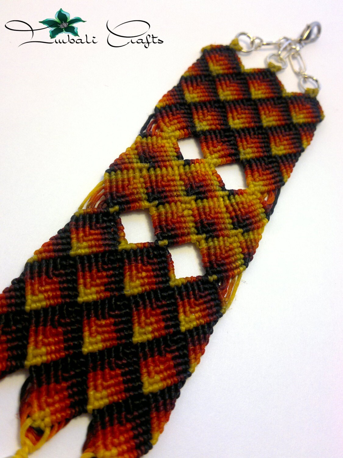 TUTORIAL - Micro Macrame Dragon Scales Bracelet Pattern