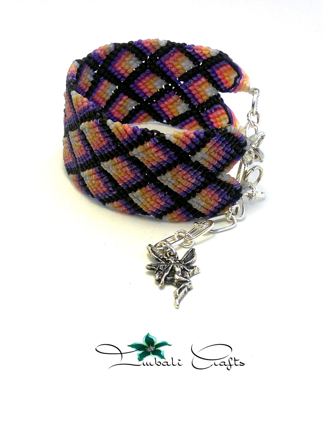 TUTORIAL - Micro Macrame Dragon Scales Bracelet Pattern