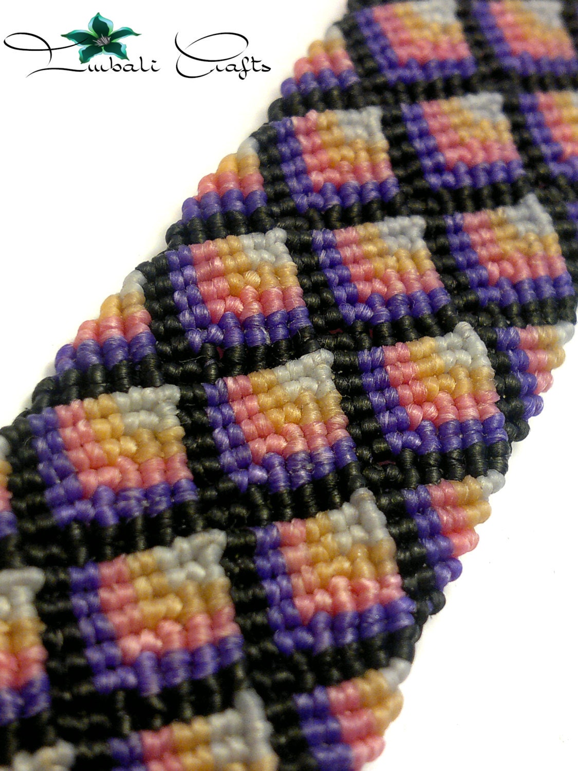 TUTORIAL - Micro Macrame Dragon Scales Bracelet Pattern