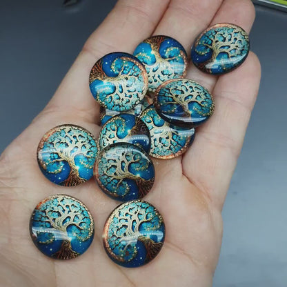 Tree of life cabochon - 20 mm - Summer