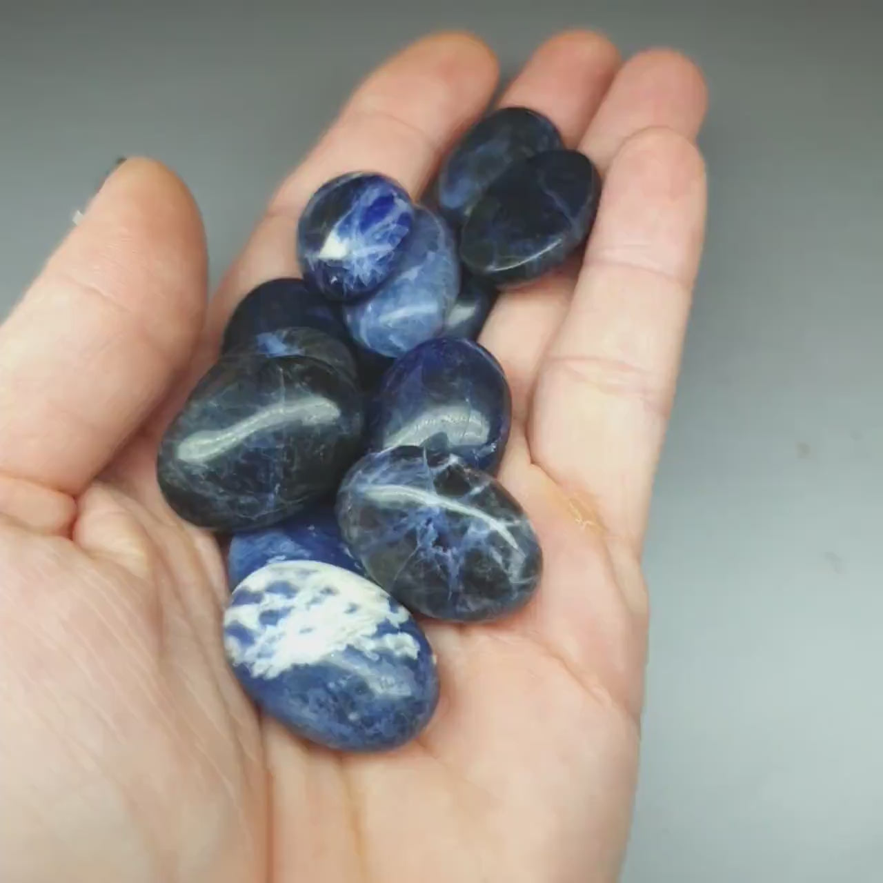 Sodalite cabochon - oval - 25 mm