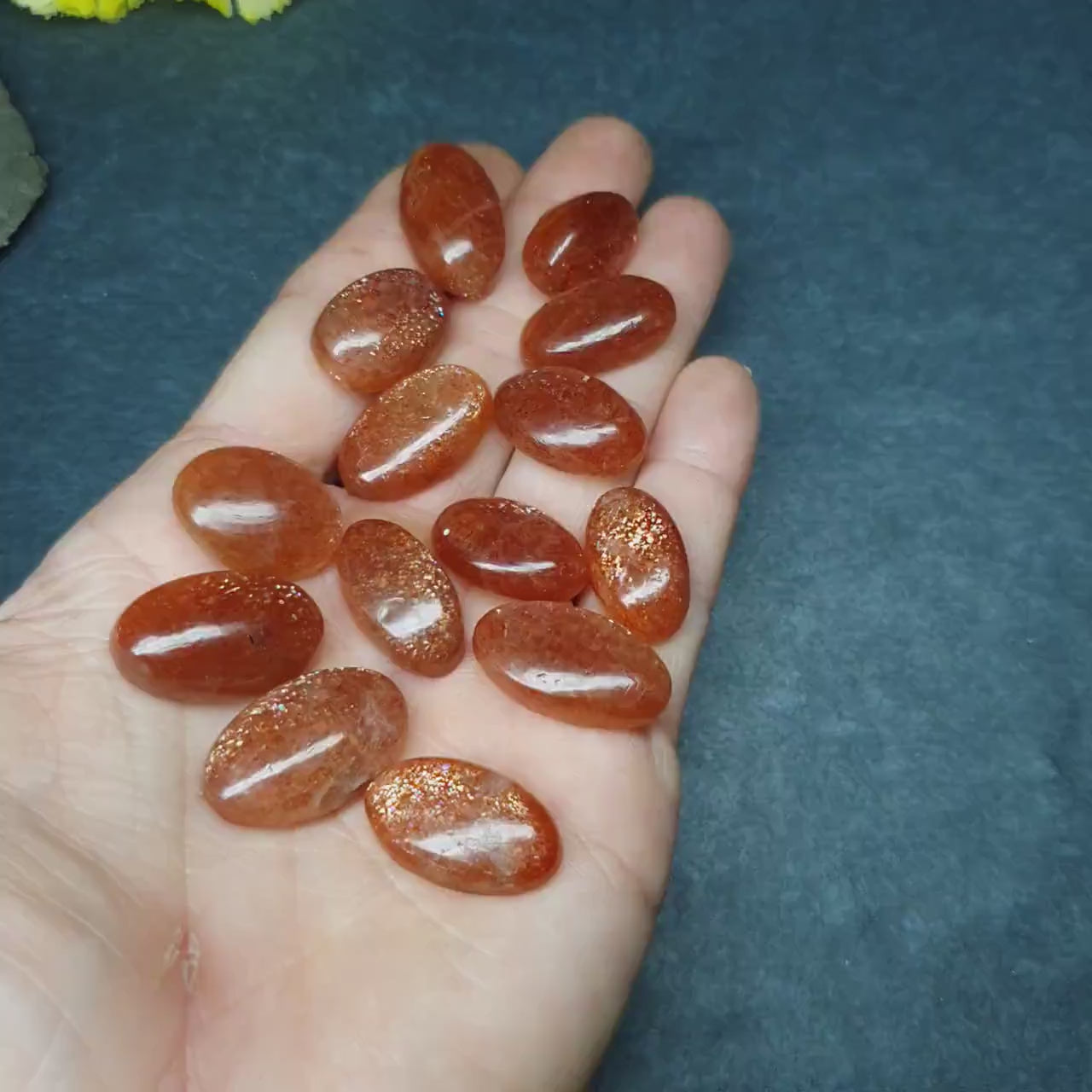 Sunstone cabochon - oval - 20 mm - 24 mm