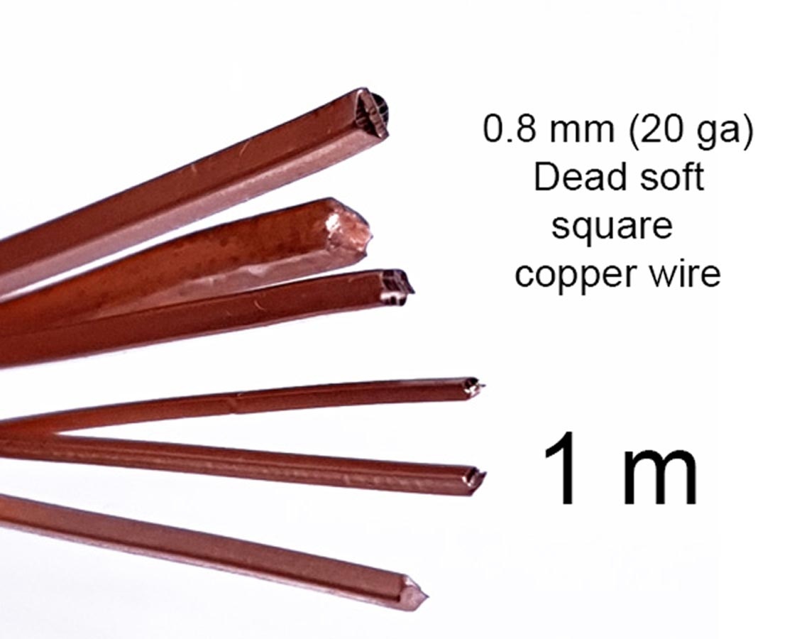 1 m 0.8 mm - 20 ga square wire