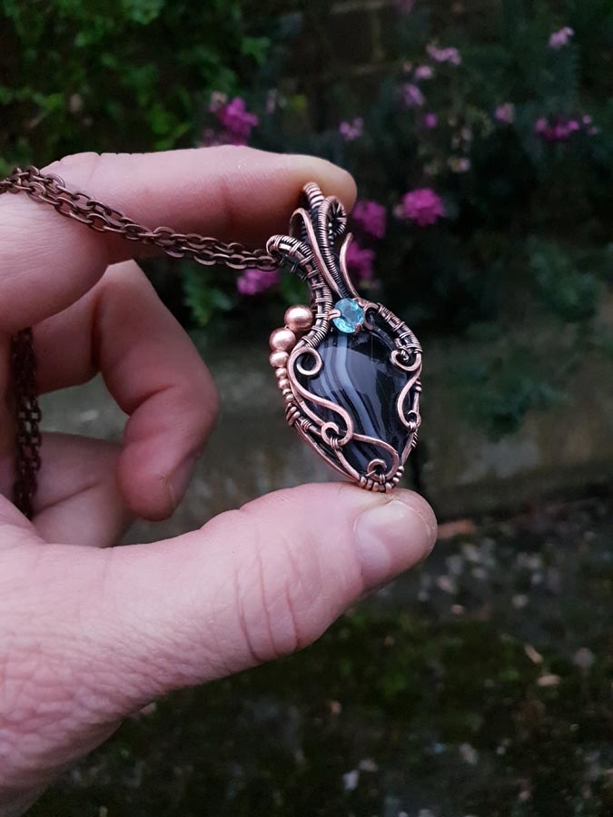 ace of spaces copper pendant imbali crafts