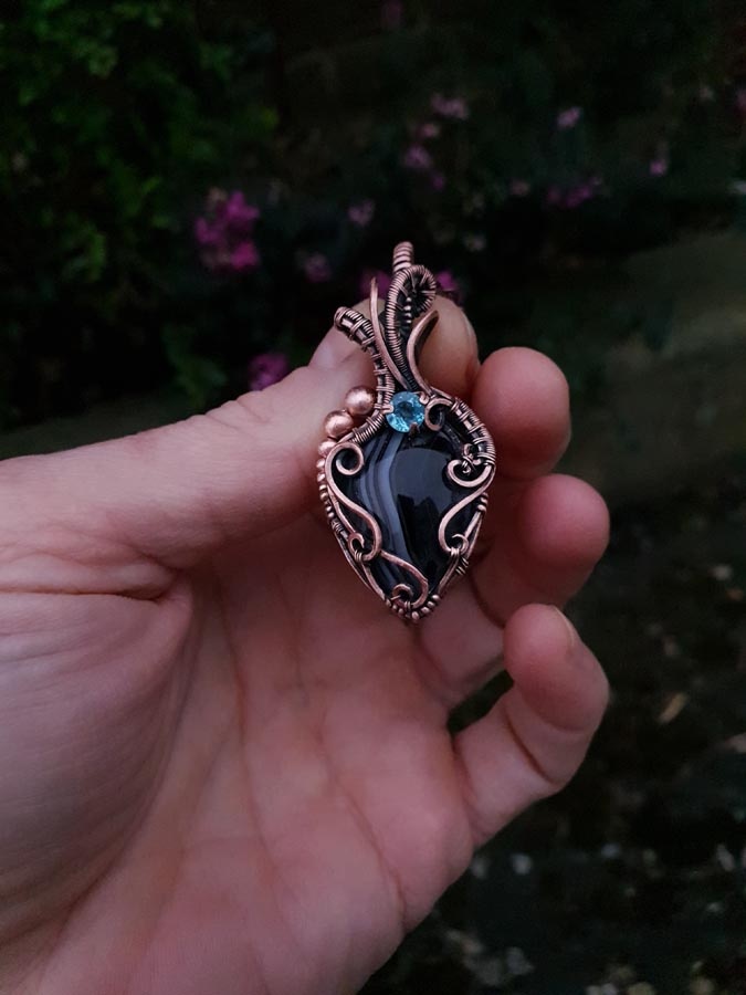 ace of spaces copper pendant imbali crafts