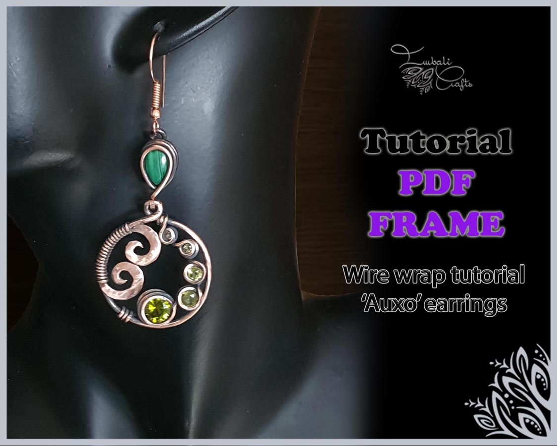 Auxo wire earrings tutorial imbali crafts