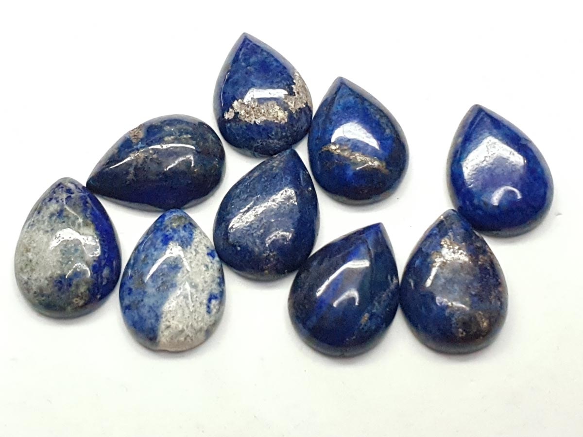 25 mm lapis lazuli pear imbali crafts