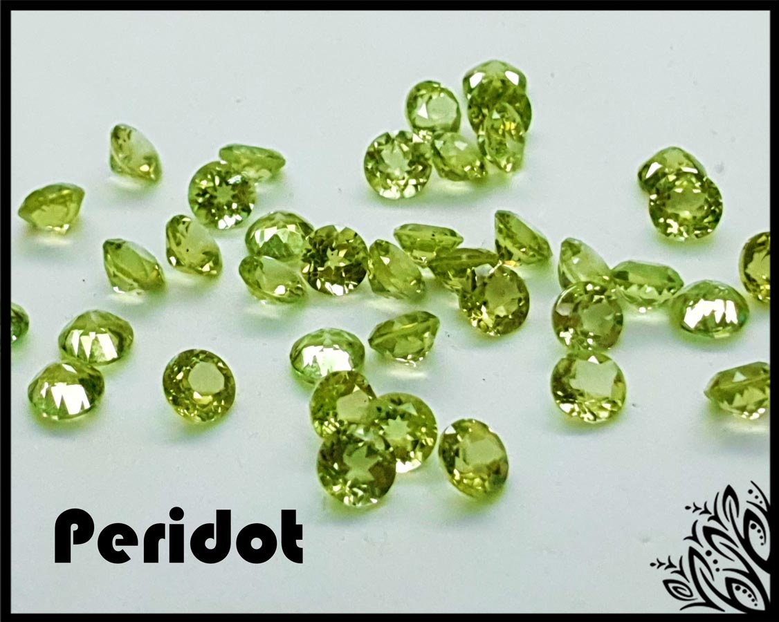 round cut faceted peridot imbali crafts