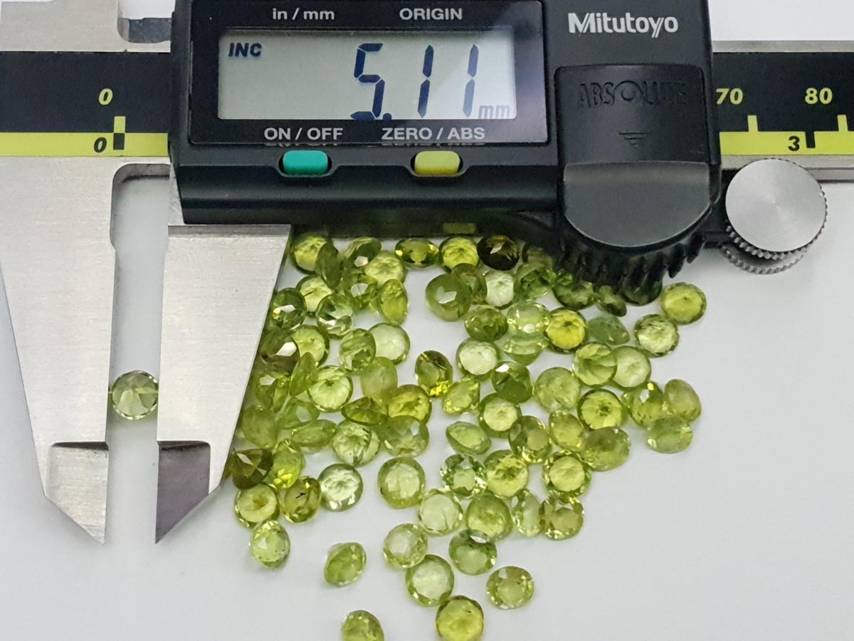 round cut faceted peridot imbali crafts