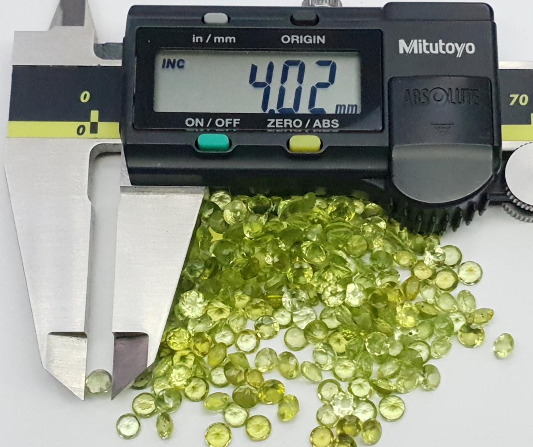 round cut faceted peridot imbali crafts