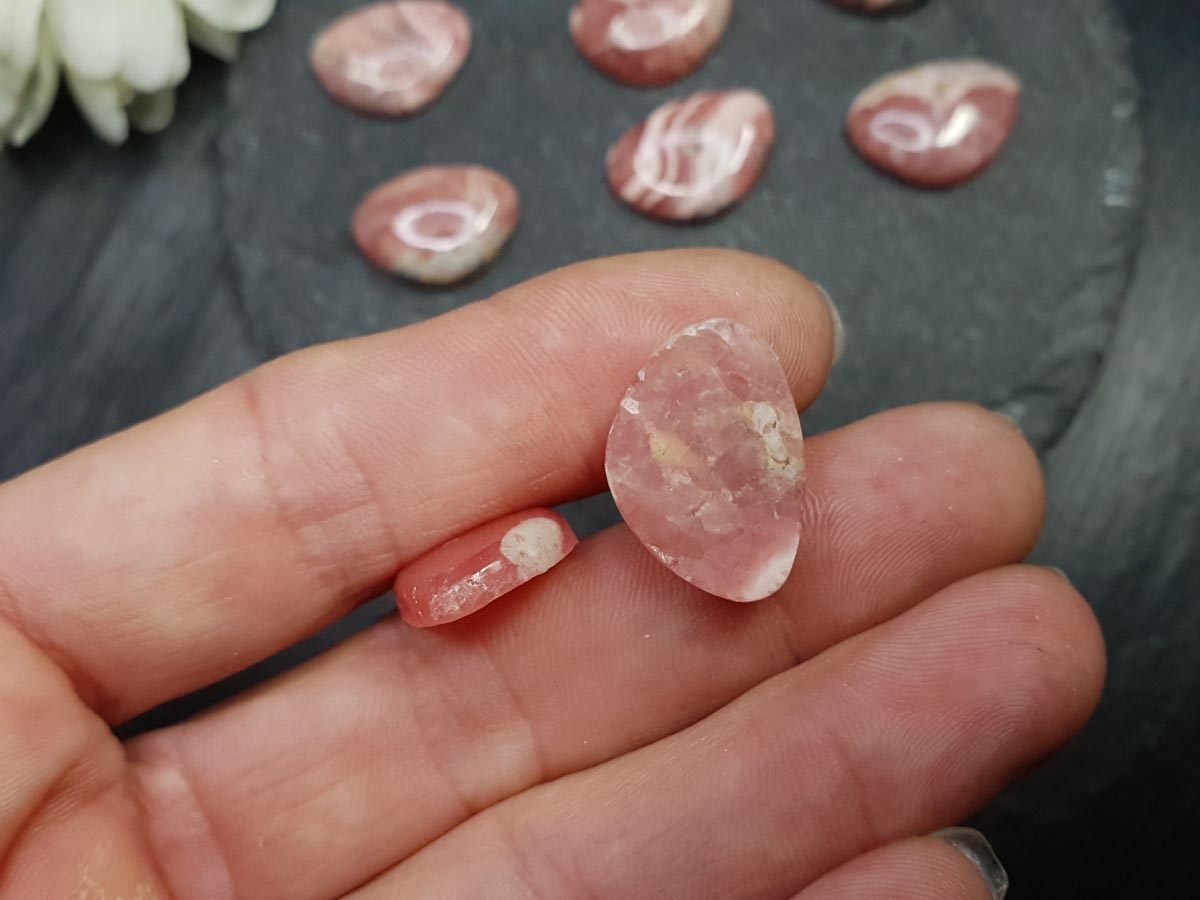 Rhodochrosite pear 20 mm imbali crafts