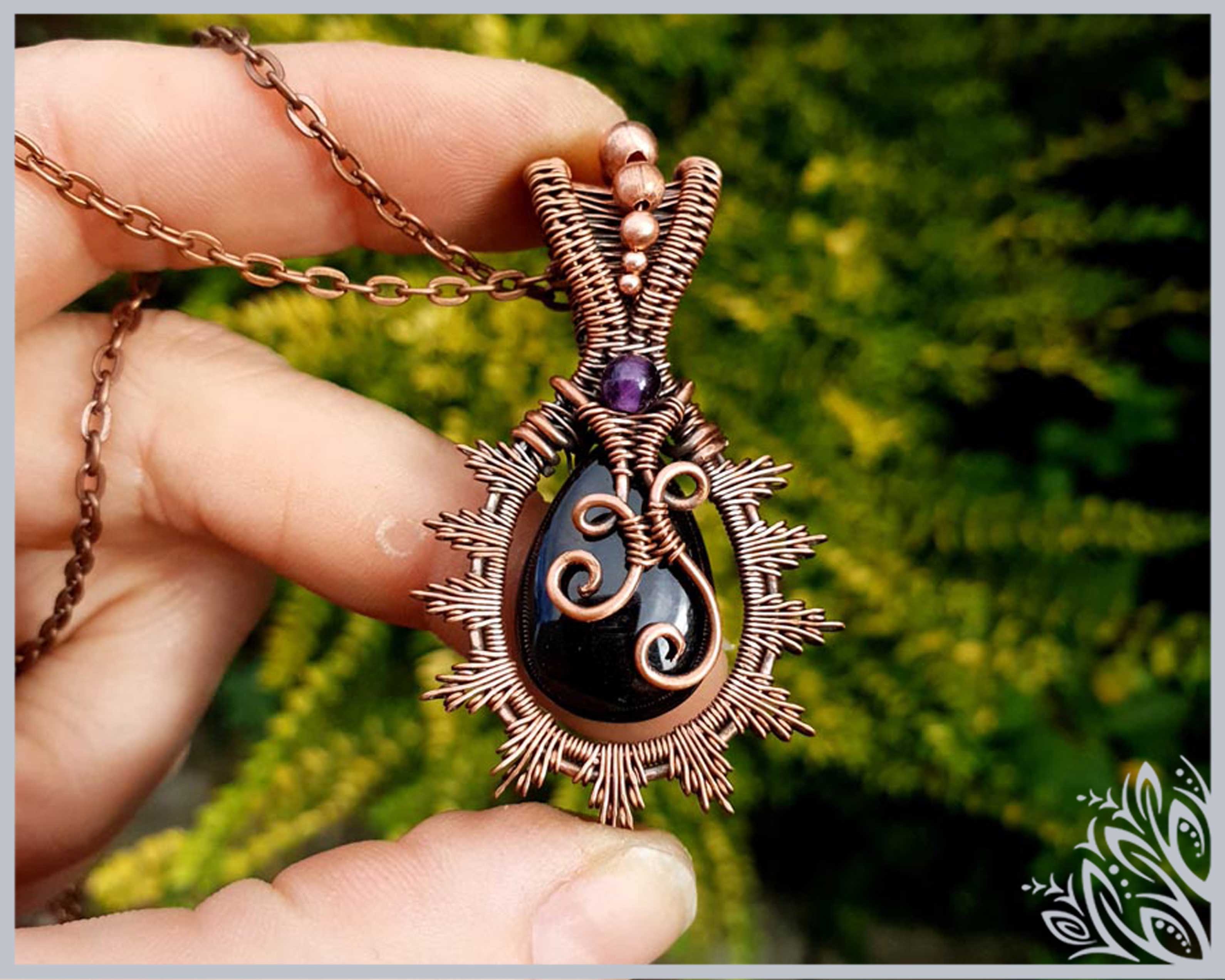 Sunburst spinel pendant imbali crafts